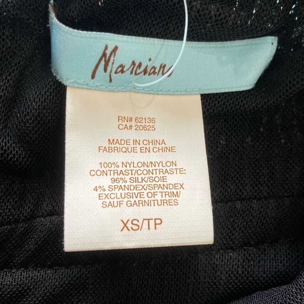 Marciano Little Black Dress, Sequin, Tuxedo Style, Extra Small, XS - Picture 10 of 10